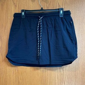 Women’s Member’s Mark woven trek Skort Sz L Black NWT